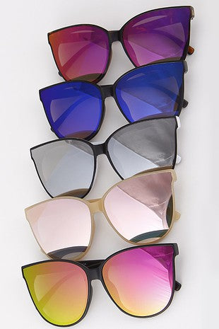 Metallic Cat Eye Sunglasses