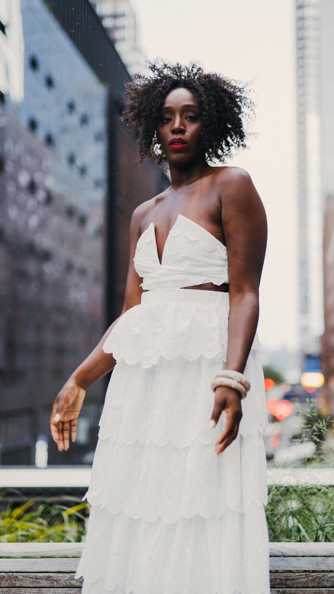The Hampton's White Eyelet Maxi Dress