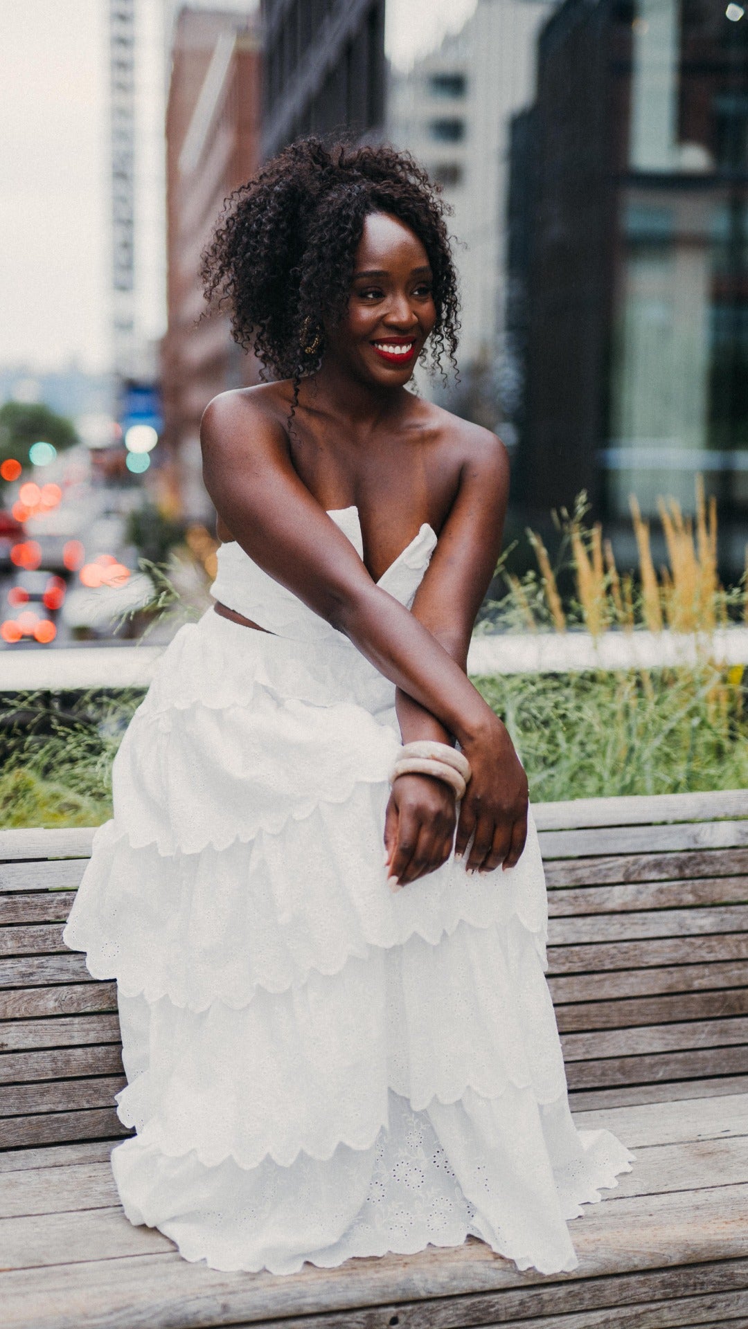 The Hampton's White Eyelet Maxi Dress