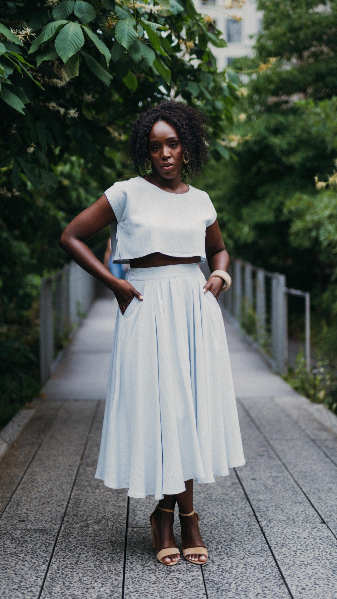 2 piece dress long skirt Champagne Elastic Satin Straps Silky Slit Skirt Two Piece Set