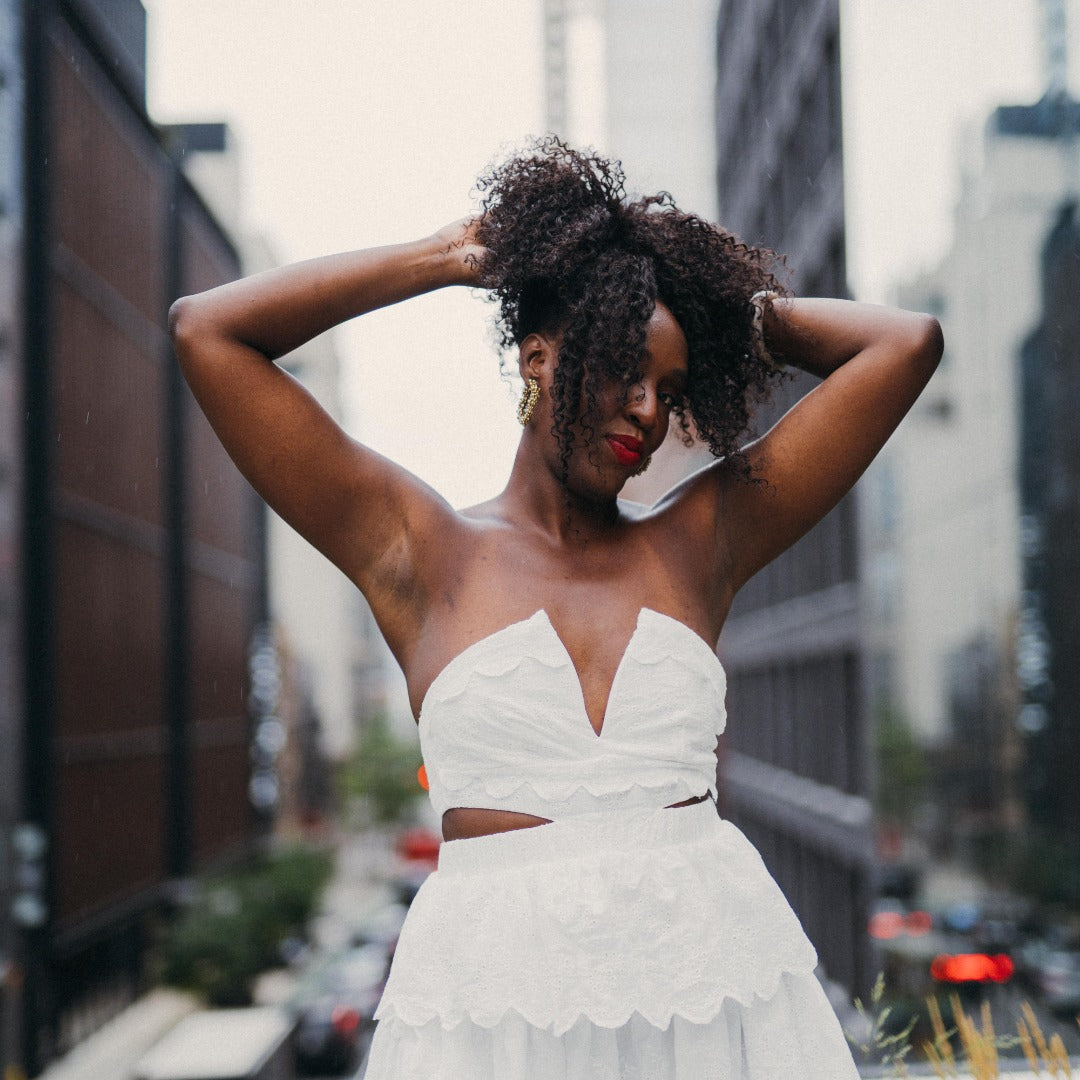 The Hampton's White Eyelet Maxi Dress