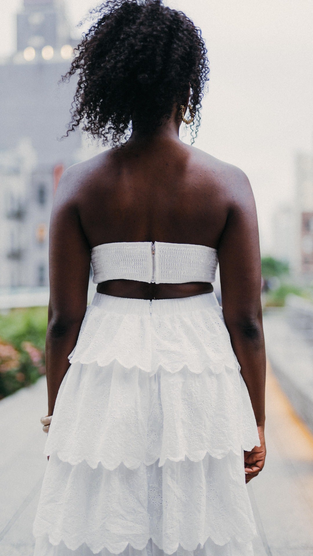 The Hampton's White Eyelet Maxi Dress