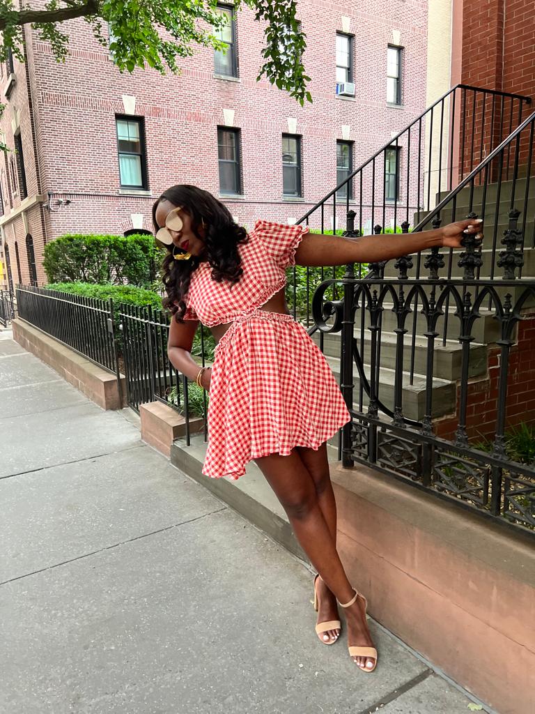 Dorothy in Oz Cut-out Back Mini Dress