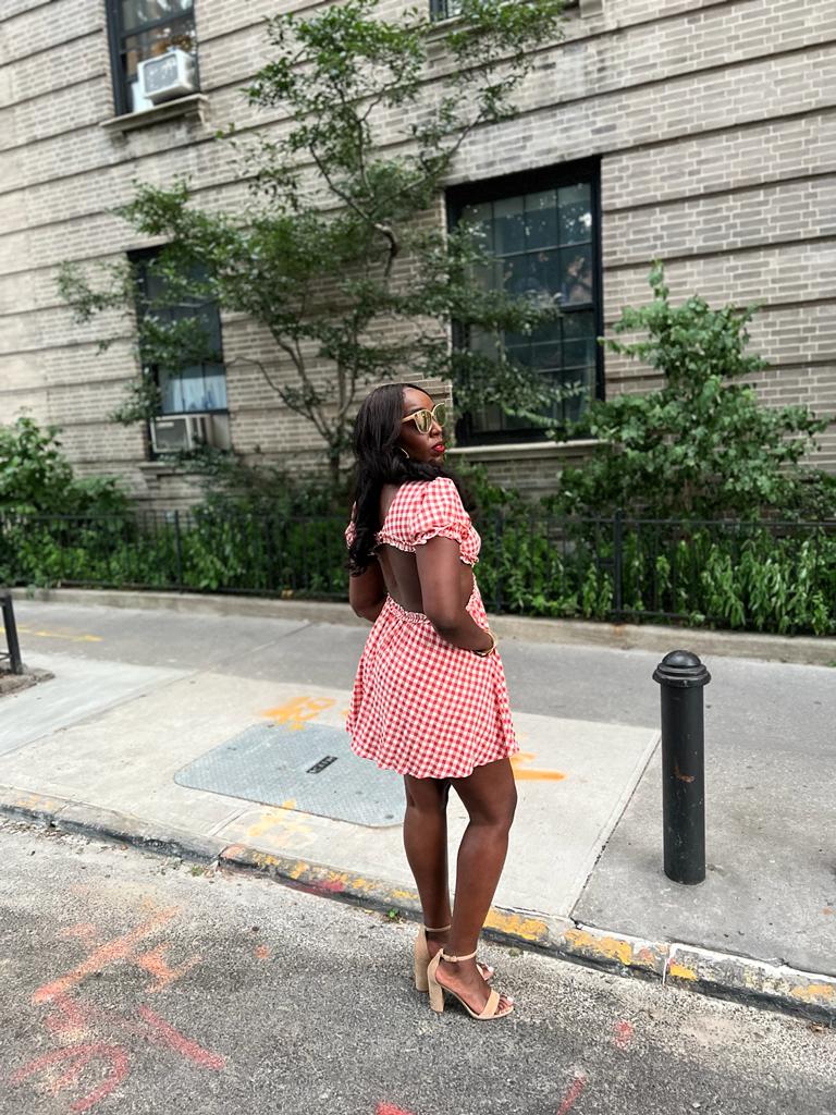 Dorothy in Oz Cut-out Back Mini Dress