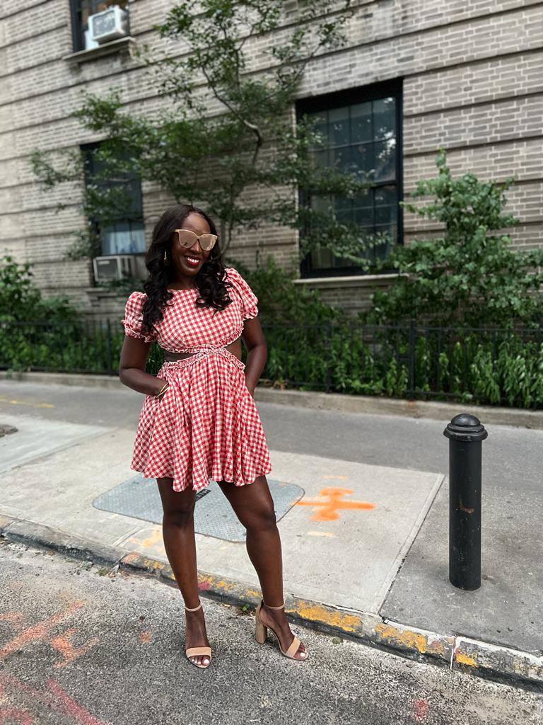 Dorothy in Oz Cut-out Back Mini Dress